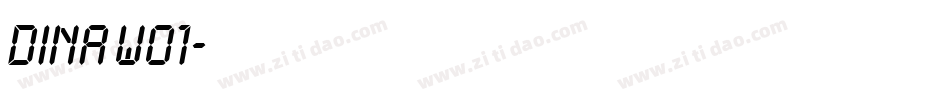 Dina W01字体转换